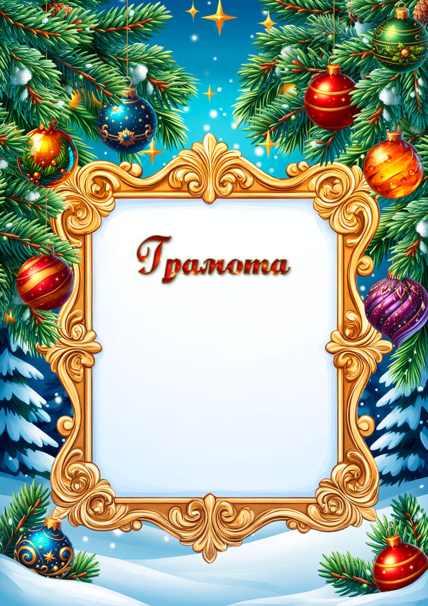 Шаблон грамоты, диплома, сертификата, благодарности №454
