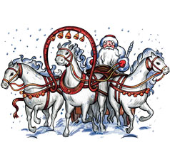 Рисунок с лицевой стороны конверта письма от Деда Мороза