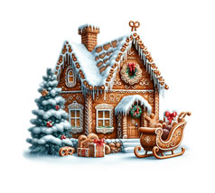 Рисунок с лицевой стороны конверта письма от Деда Мороза