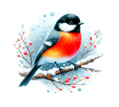 Рисунок с лицевой стороны конверта письма от Деда Мороза