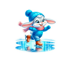 Рисунок с лицевой стороны конверта письма от Деда Мороза