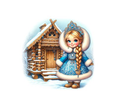 Рисунок с лицевой стороны конверта письма от Деда Мороза