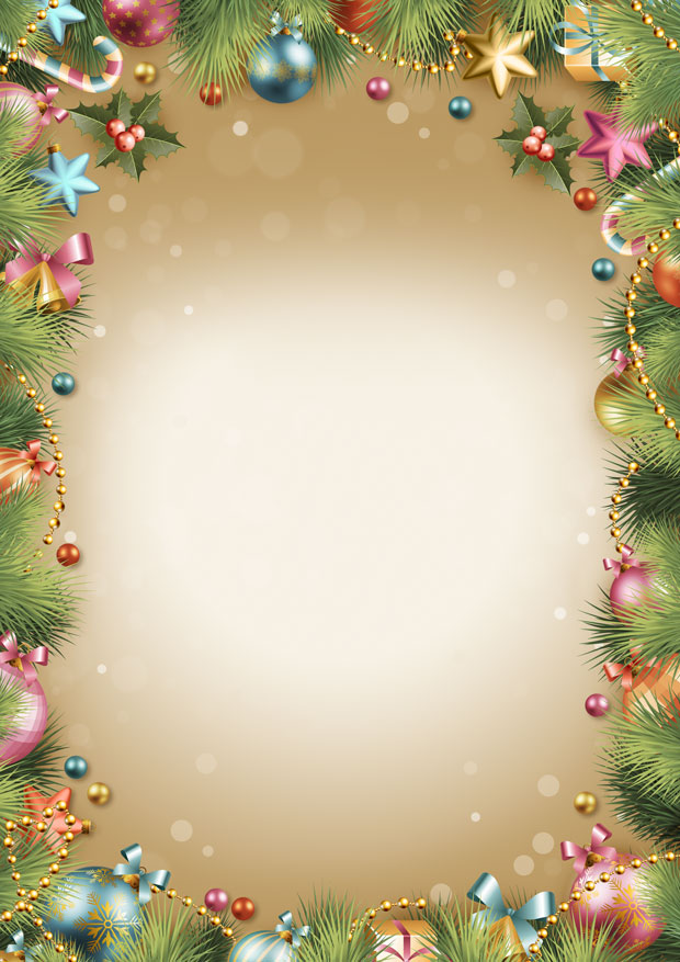 Шаблон письма от Деда Мороза