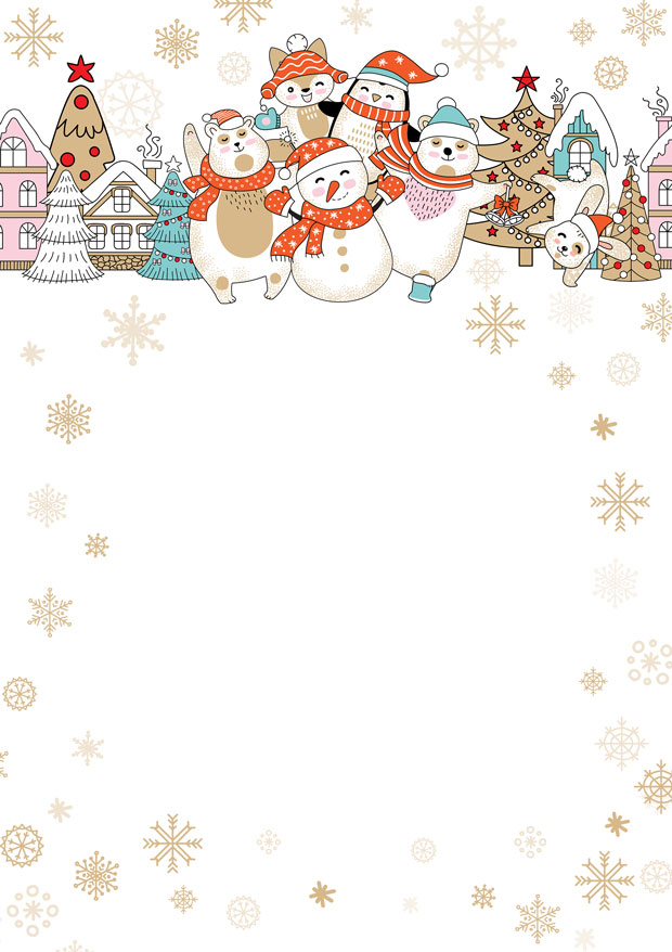 Шаблон письма от Деда Мороза