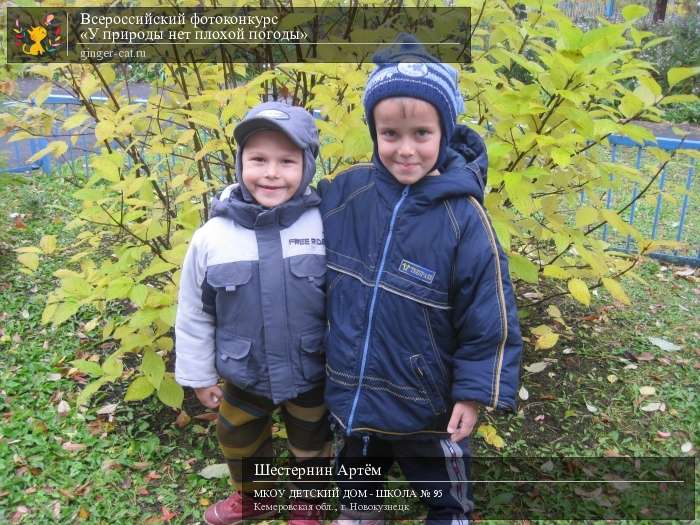 Всероссийский фотоконкурс «У природы нет плохой погоды»  - детский рисунок, поделка, творческая работа, категория дошкольники, детский сад, дистанционный конкурс, школьный конкурс