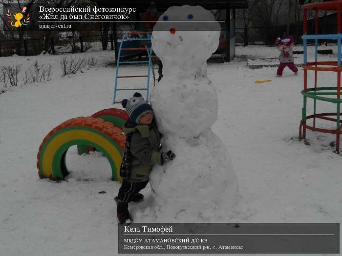 Всероссийский фотоконкурс «Жил да был Снеговичок»  - детский рисунок, поделка, творческая работа, категория дошкольники, детский сад, дистанционный конкурс, школьный конкурс