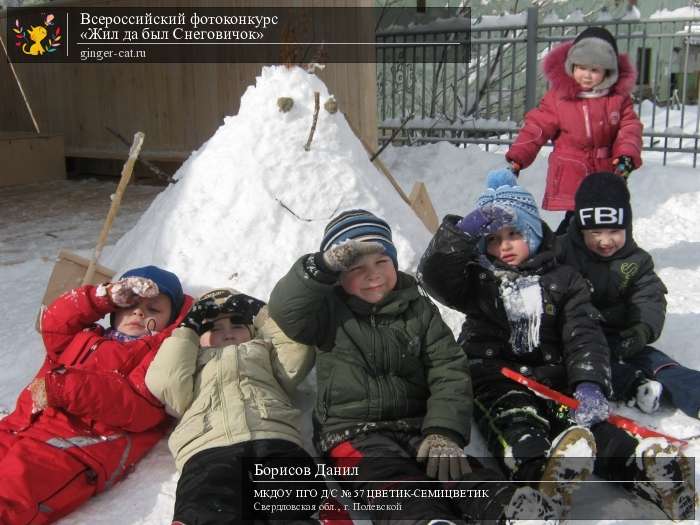 Всероссийский фотоконкурс «Жил да был Снеговичок»  - детский рисунок, поделка, творческая работа, категория дошкольники, детский сад, дистанционный конкурс, школьный конкурс