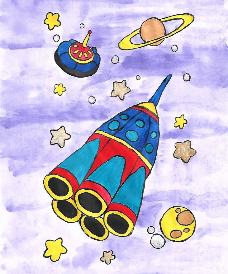 Рисунок космос для детей дошкольного возраста. Рисование космос. Рисунки про космос для детей дошкольного возраста. Рисование космос для дошкольников. Рисование космос для детей 5-6 лет.