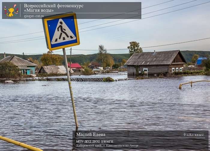 Всероссийский фотоконкурс «Магия воды»  - детский рисунок, поделка, творческая работа, категория школьники, 9 класс, дистанционный конкурс, школьный конкурс