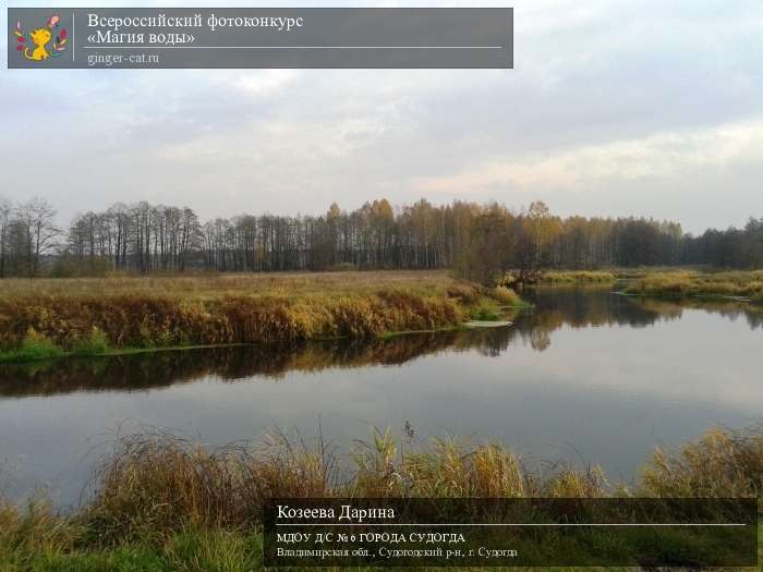 Всероссийский фотоконкурс «Магия воды»  - детский рисунок, поделка, творческая работа, категория дошкольники, детский сад, дистанционный конкурс, школьный конкурс