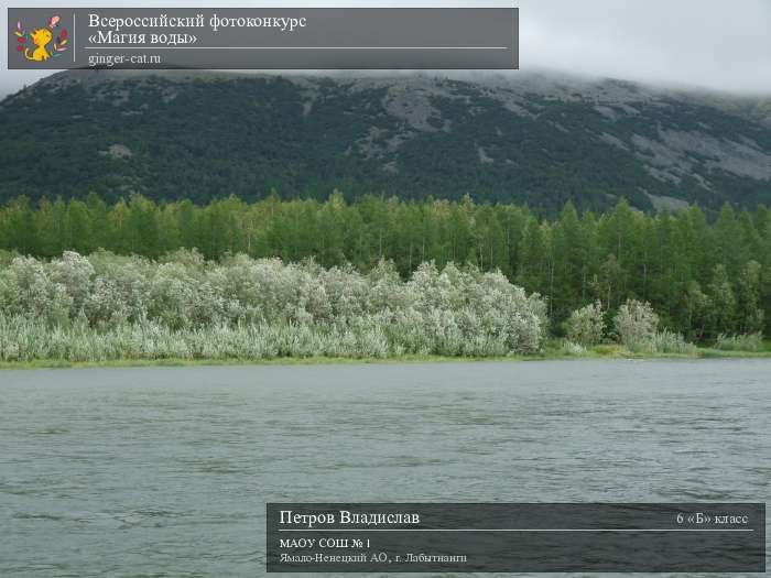 Всероссийский фотоконкурс «Магия воды»  - детский рисунок, поделка, творческая работа, категория школьники, 6 класс, дистанционный конкурс, школьный конкурс