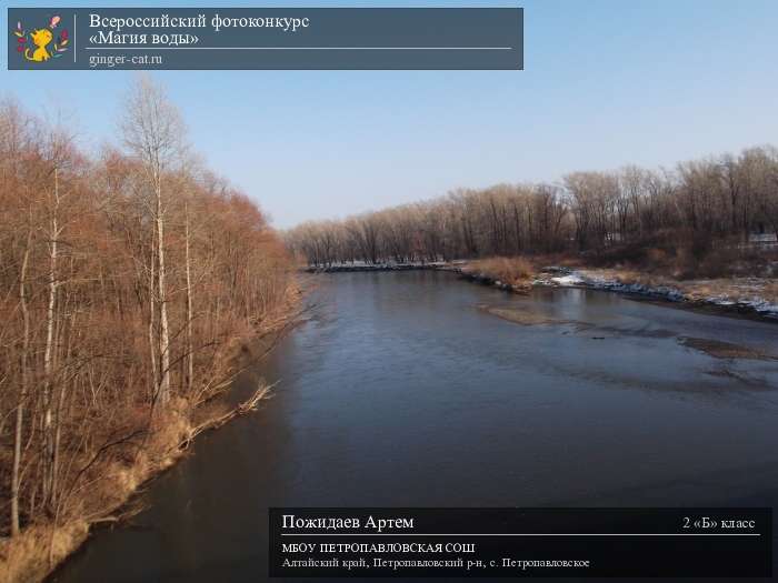 Всероссийский фотоконкурс «Магия воды»  - детский рисунок, поделка, творческая работа, категория школьники, 2 класс, дистанционный конкурс, школьный конкурс