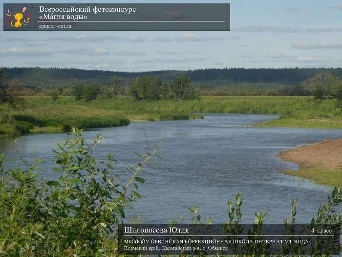 Всероссийский фотоконкурс «Магия воды»  - детский рисунок, поделка, творческая работа, категория школьники, 4 класс, дистанционный конкурс, школьный конкурс