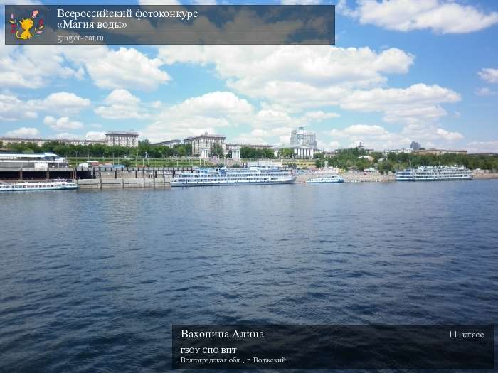 Всероссийский фотоконкурс «Магия воды»  - детский рисунок, поделка, творческая работа, категория школьники, 11 класс, дистанционный конкурс, школьный конкурс