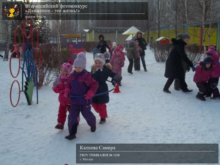 Всероссийский фотоконкурс «Движение - это жизнь!»  - детский рисунок, поделка, творческая работа, категория дошкольники, детский сад, дистанционный конкурс, школьный конкурс