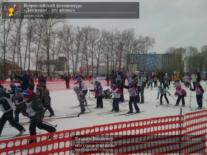 Всероссийский фотоконкурс «Движение - это жизнь!»  - детский рисунок, поделка, творческая работа, категория школьники, 1 класс, дистанционный конкурс, школьный конкурс