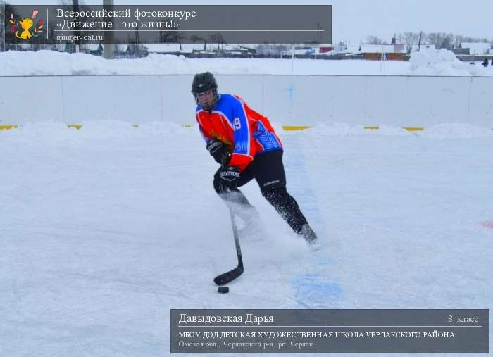 Всероссийский фотоконкурс «Движение - это жизнь!»  - детский рисунок, поделка, творческая работа, категория школьники, 8 класс, дистанционный конкурс, школьный конкурс