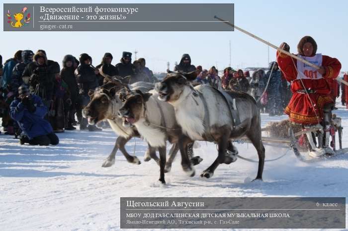 Всероссийский фотоконкурс «Движение - это жизнь!»  - детский рисунок, поделка, творческая работа, категория школьники, 6 класс, дистанционный конкурс, школьный конкурс