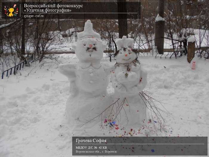 Всероссийский фотоконкурс «Уличная фотография»  - детский рисунок, поделка, творческая работа, категория дошкольники, детский сад, дистанционный конкурс, школьный конкурс