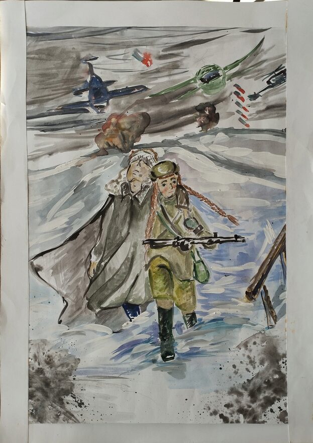 Всероссийский творческий конкурс «День Великой Победы!»  - детский рисунок, поделка, творческая работа, категория школьники, 4 класс, дистанционный конкурс, школьный конкурс