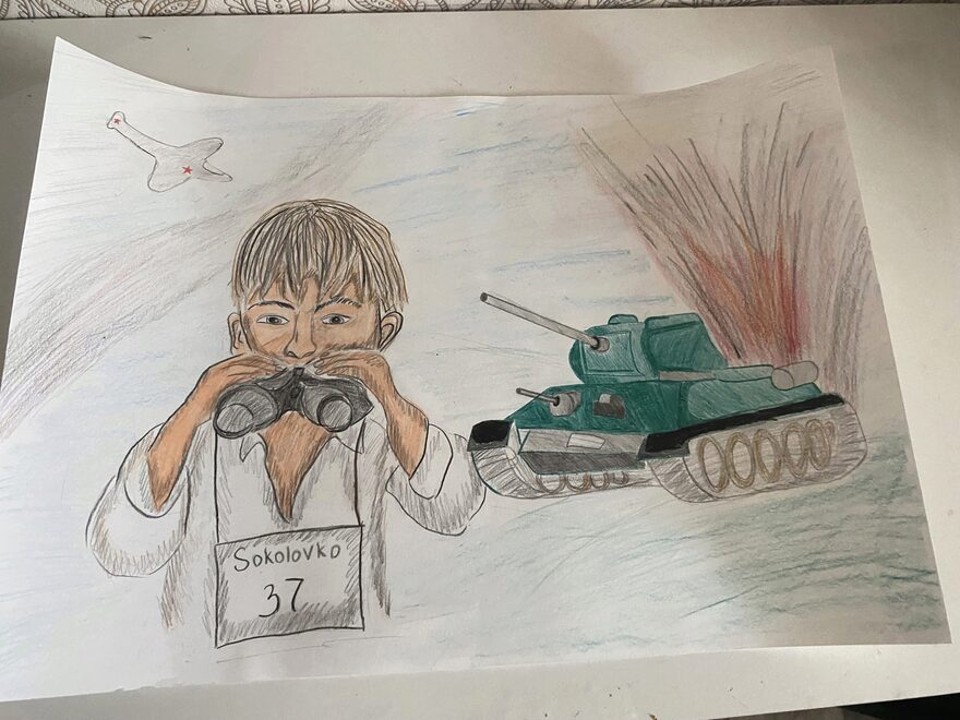 Всероссийский творческий конкурс «День Великой Победы!»  - детский рисунок, поделка, творческая работа, категория школьники, 3 класс, дистанционный конкурс, школьный конкурс