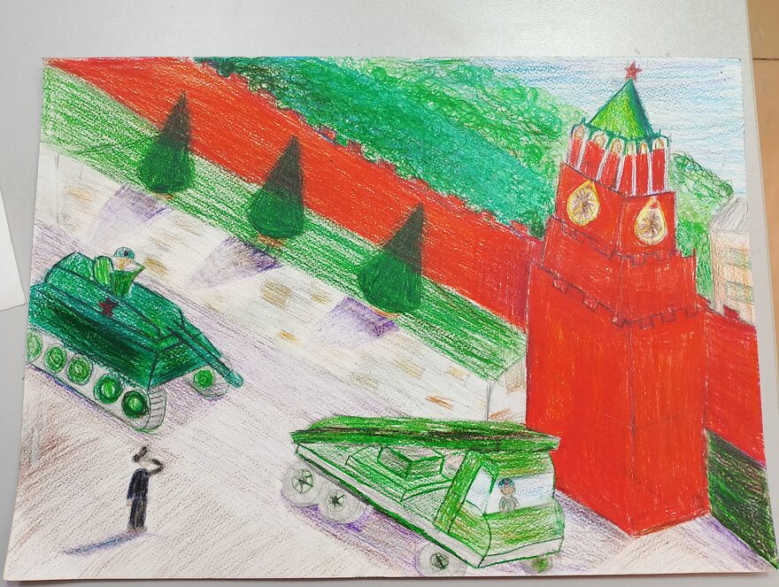Всероссийский творческий конкурс «День Великой Победы!»  - детский рисунок, поделка, творческая работа, категория школьники, 3 класс, дистанционный конкурс, школьный конкурс
