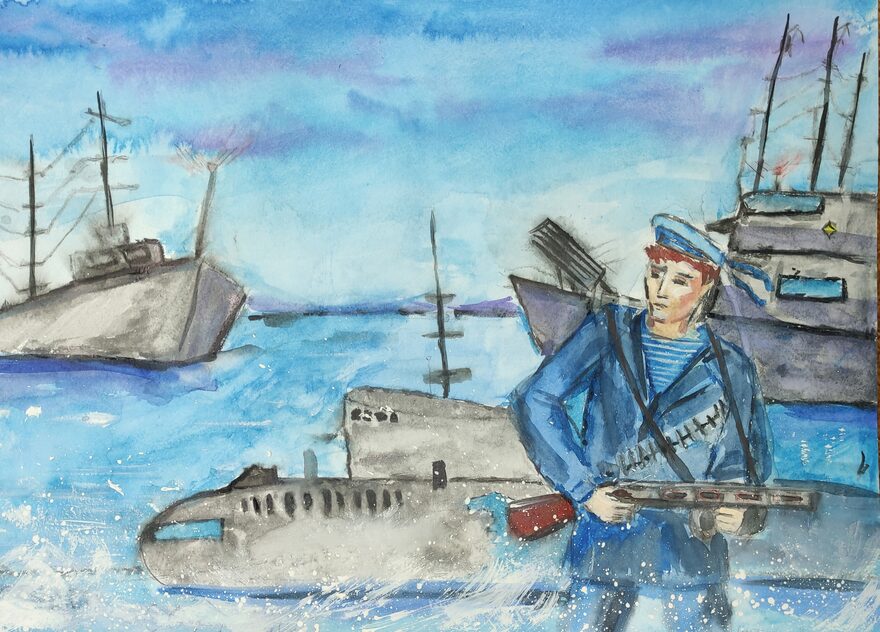 Всероссийский творческий конкурс «День Великой Победы!»  - детский рисунок, поделка, творческая работа, категория школьники, 5 класс, дистанционный конкурс, школьный конкурс