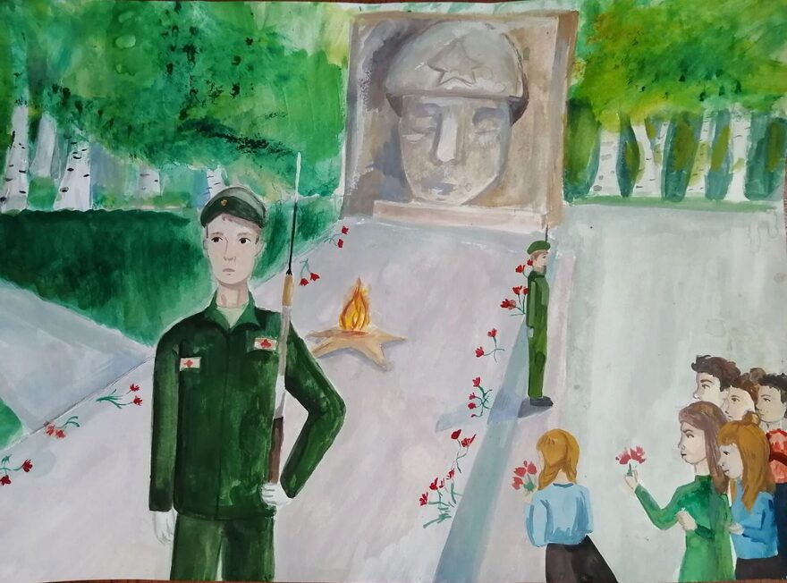 Всероссийский творческий конкурс «День Великой Победы!»  - детский рисунок, поделка, творческая работа, категория школьники, 6 класс, дистанционный конкурс, школьный конкурс