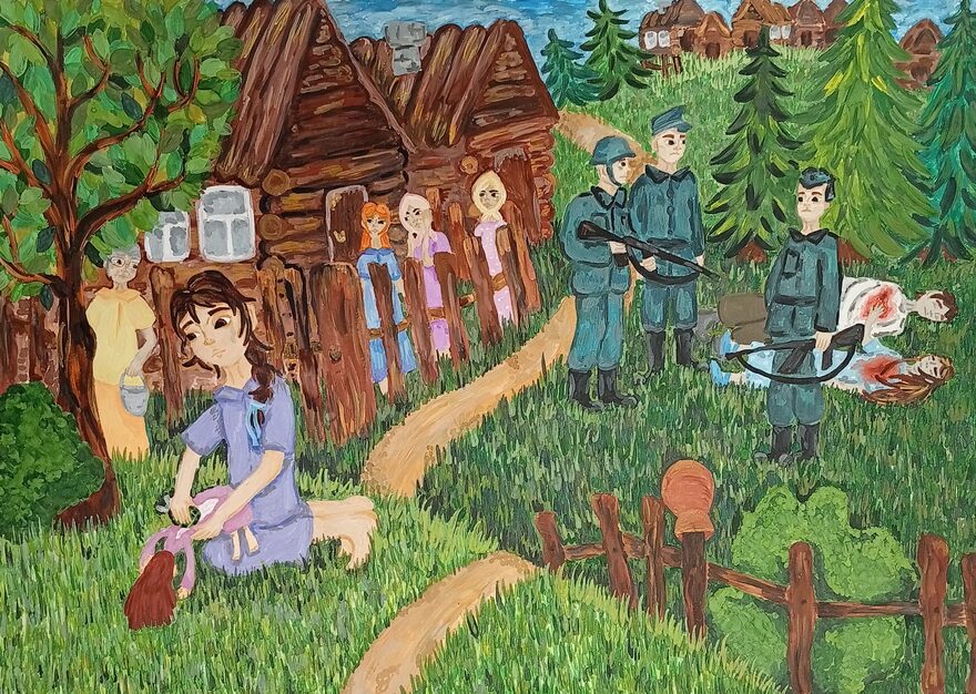 Всероссийский творческий конкурс «День Великой Победы!»  - детский рисунок, поделка, творческая работа, категория школьники, 7 класс, дистанционный конкурс, школьный конкурс