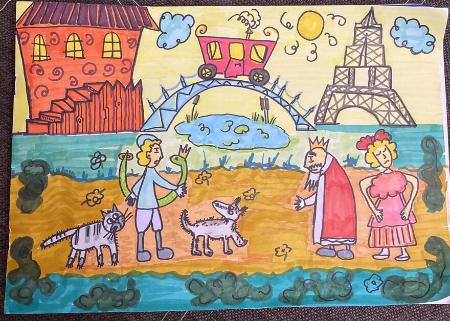 Всероссийский творческий конкурс «Фестиваль сказок»  - детский рисунок, поделка, творческая работа, категория школьники, 1 класс, дистанционный конкурс, школьный конкурс