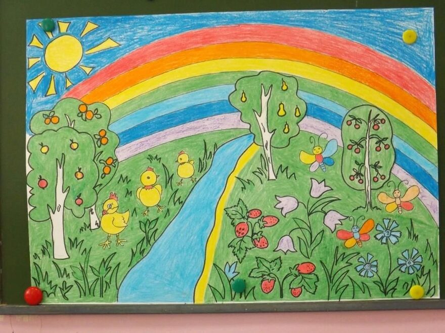 Всероссийский творческий конкурс «Какого цвета лето?»  - детский рисунок, поделка, творческая работа, категория дошкольники, детский сад, дистанционный конкурс, школьный конкурс