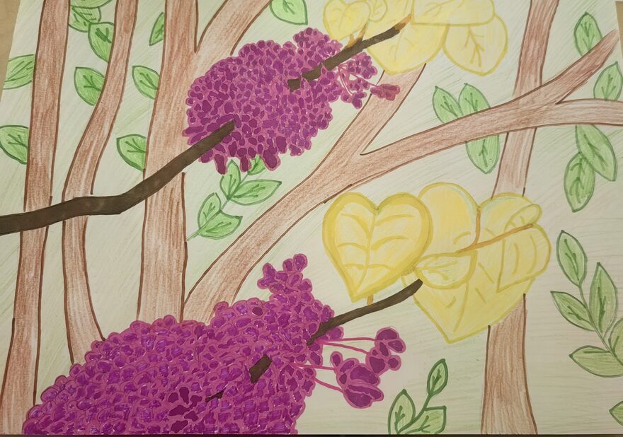 Всероссийский творческий конкурс «Какого цвета лето?»  - детский рисунок, поделка, творческая работа, категория школьники, 3 класс, дистанционный конкурс, школьный конкурс