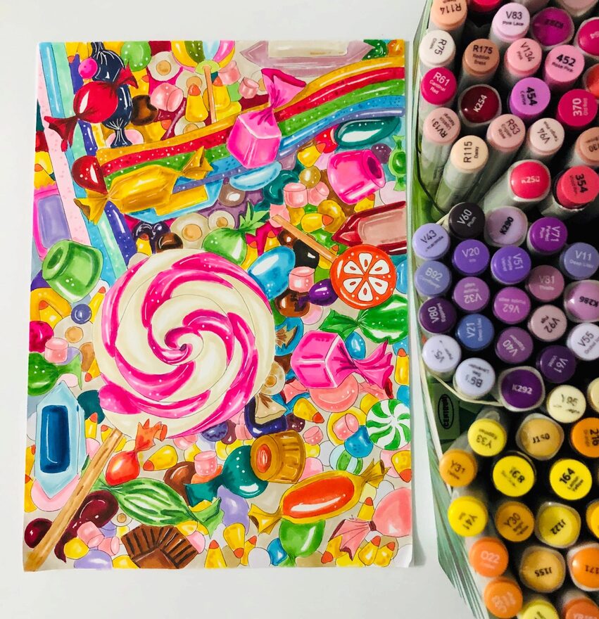 Всероссийский творческий конкурс «Какого цвета лето?»  - детский рисунок, поделка, творческая работа, категория взрослые, дистанционный конкурс, школьный конкурс