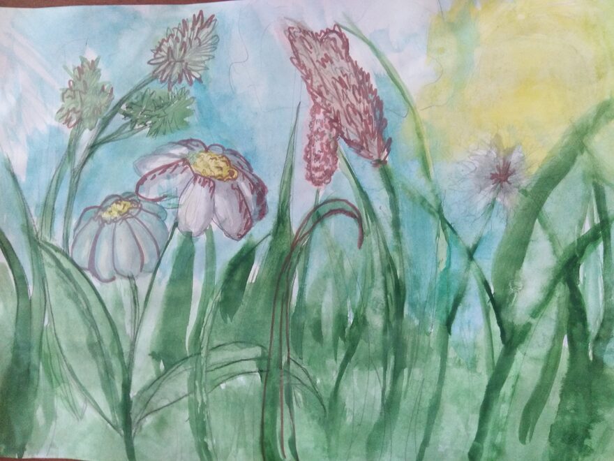 Всероссийский творческий конкурс «Какого цвета лето?»  - детский рисунок, поделка, творческая работа, категория школьники, 8 класс, дистанционный конкурс, школьный конкурс