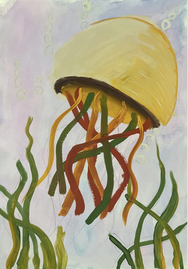 Всероссийский творческий конкурс «На дне морском»  - детский рисунок, поделка, творческая работа, категория школьники, 4 класс, дистанционный конкурс, школьный конкурс