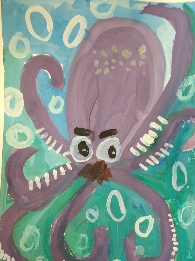 Всероссийский творческий конкурс «На дне морском»  - детский рисунок, поделка, творческая работа, категория дошкольники, детский сад, дистанционный конкурс, школьный конкурс