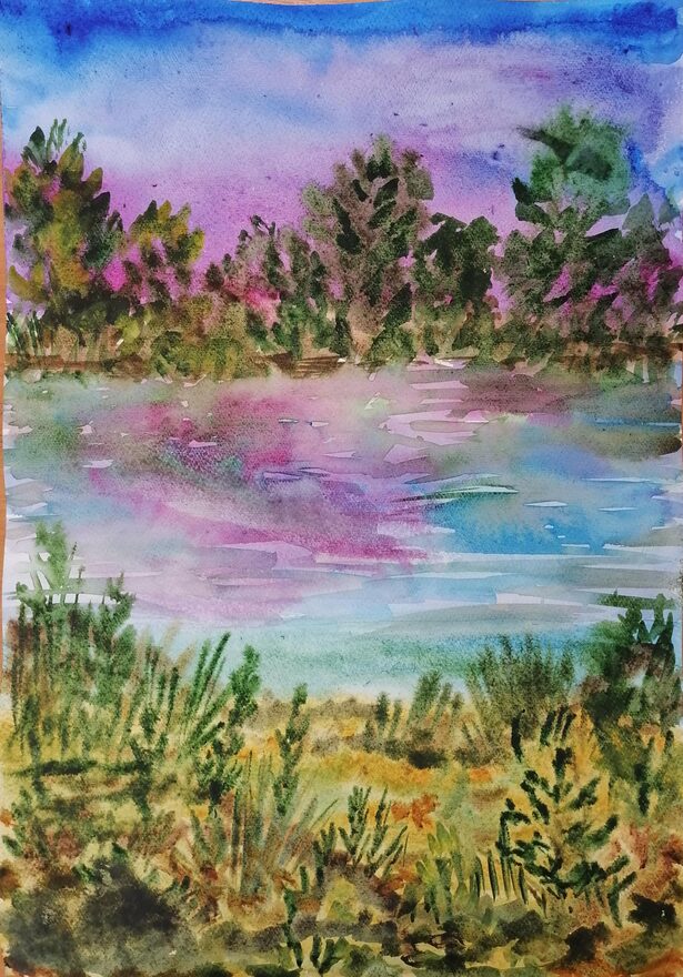 Всероссийский творческий конкурс «Оранжевое лето»  - детский рисунок, поделка, творческая работа, категория школьники, 6 класс, дистанционный конкурс, школьный конкурс