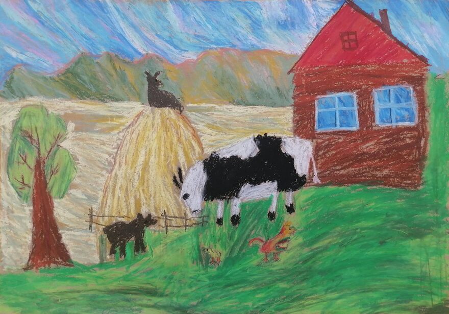 Всероссийский творческий конкурс «Оранжевое лето»  - детский рисунок, поделка, творческая работа, категория школьники, 2 класс, дистанционный конкурс, школьный конкурс