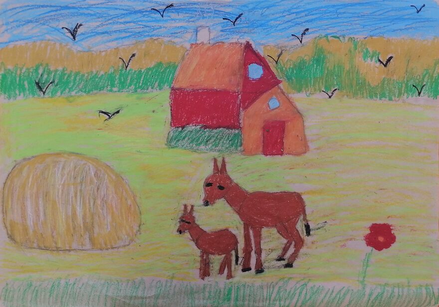 Всероссийский творческий конкурс «Оранжевое лето»  - детский рисунок, поделка, творческая работа, категория школьники, 3 класс, дистанционный конкурс, школьный конкурс