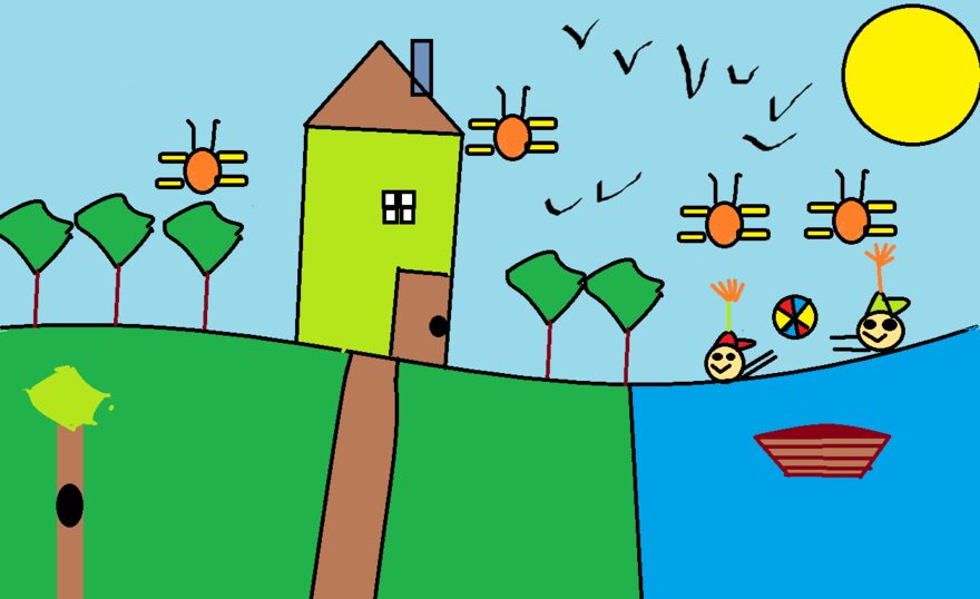 Всероссийский творческий конкурс «Оранжевое лето»  - детский рисунок, поделка, творческая работа, категория школьники, 3 класс, дистанционный конкурс, школьный конкурс