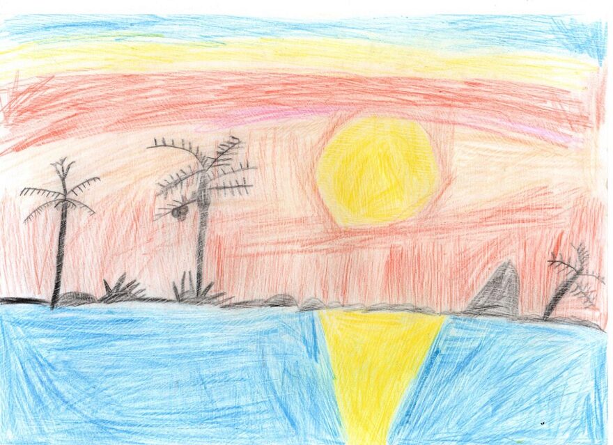 Всероссийский творческий конкурс «Оранжевое лето»  - детский рисунок, поделка, творческая работа, категория школьники, 4 класс, дистанционный конкурс, школьный конкурс