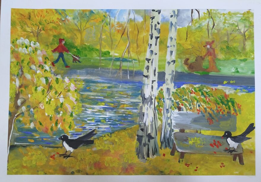 Всероссийский творческий конкурс «Осенняя фантазия»  - детский рисунок, поделка, творческая работа, категория школьники, 4 класс, дистанционный конкурс, школьный конкурс