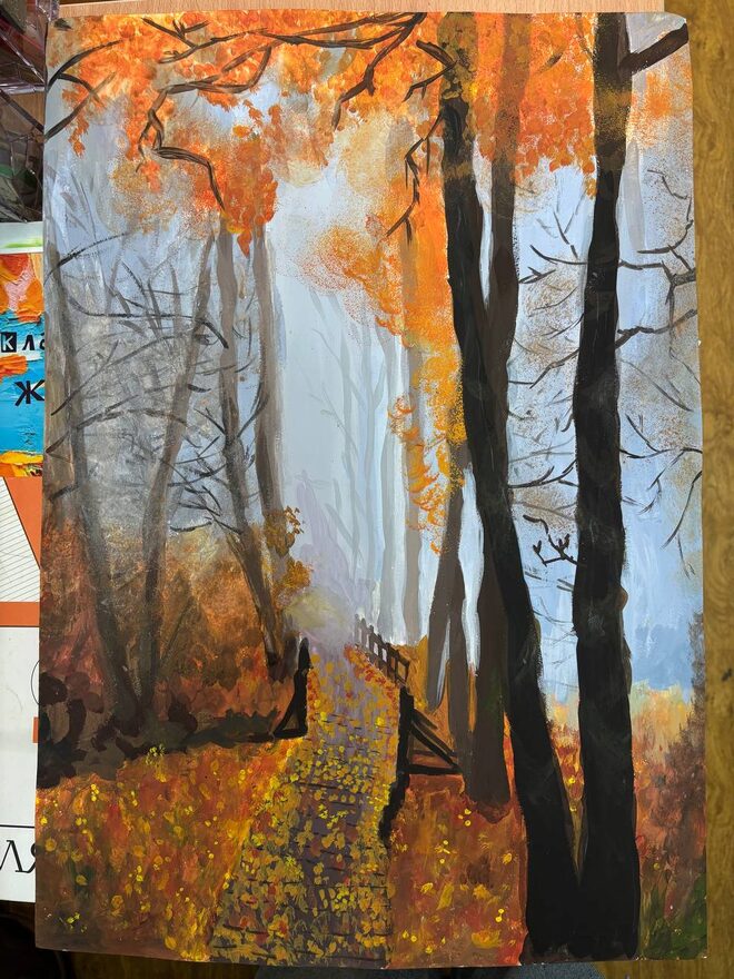 Всероссийский творческий конкурс «Осенняя фантазия»  - детский рисунок, поделка, творческая работа, категория школьники, 7 класс, дистанционный конкурс, школьный конкурс