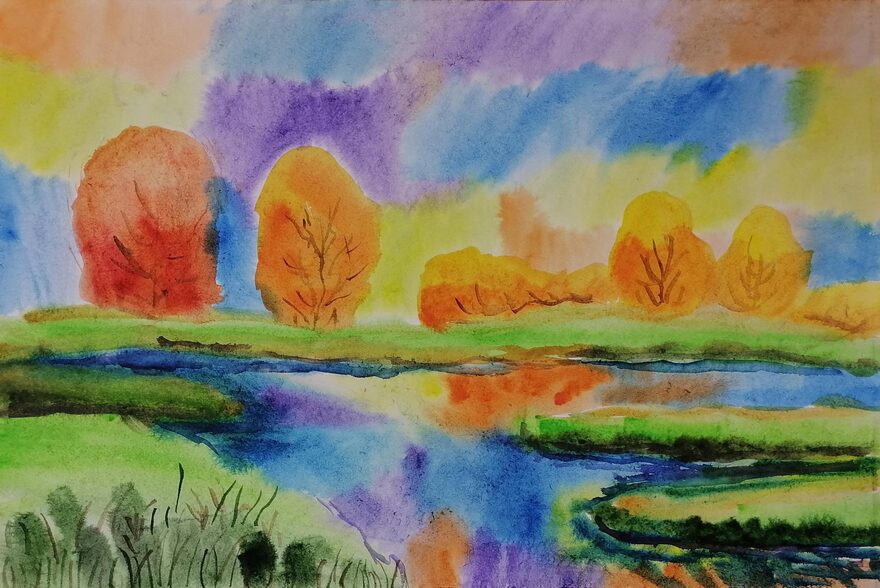 Всероссийский творческий конкурс «Осенняя фантазия»  - детский рисунок, поделка, творческая работа, категория школьники, 6 класс, дистанционный конкурс, школьный конкурс