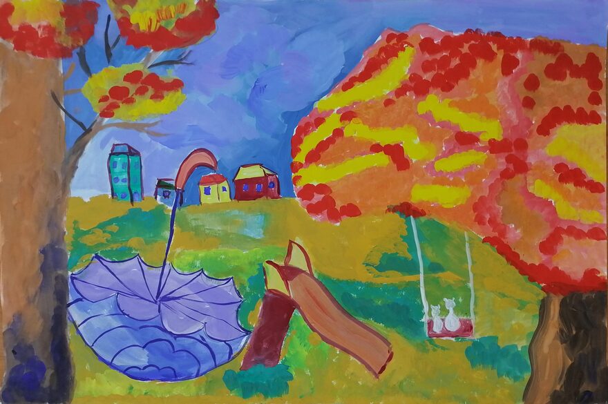 Всероссийский творческий конкурс «Осенняя фантазия»  - детский рисунок, поделка, творческая работа, категория школьники, 7 класс, дистанционный конкурс, школьный конкурс