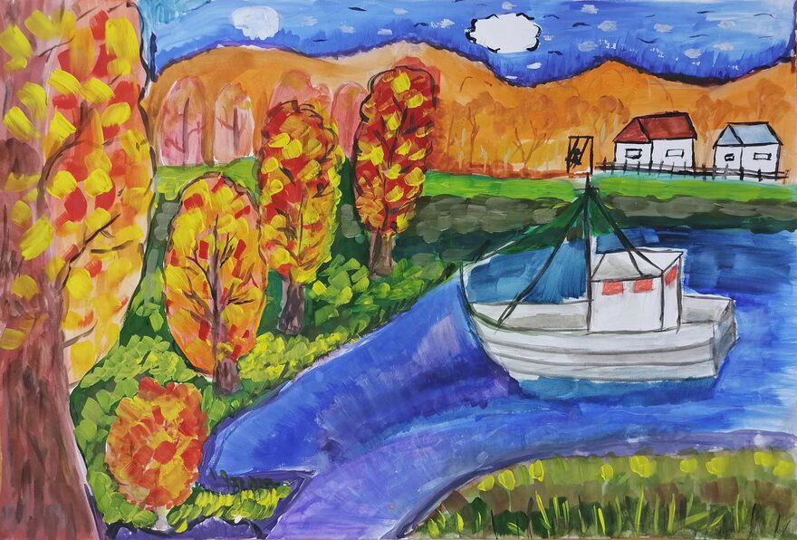 Всероссийский творческий конкурс «Осенняя фантазия»  - детский рисунок, поделка, творческая работа, категория школьники, 7 класс, дистанционный конкурс, школьный конкурс