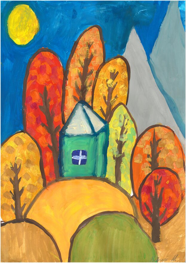 Всероссийский творческий конкурс «Осенняя фантазия»  - детский рисунок, поделка, творческая работа, категория школьники, 3 класс, дистанционный конкурс, школьный конкурс