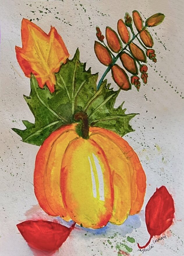 Всероссийский творческий конкурс «Осенняя фантазия»  - детский рисунок, поделка, творческая работа, категория школьники, 6 класс, дистанционный конкурс, школьный конкурс