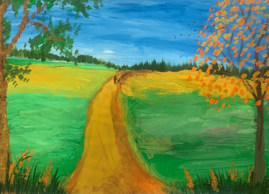 Всероссийский творческий конкурс «Осенняя фантазия»  - детский рисунок, поделка, творческая работа, категория школьники, 3 класс, дистанционный конкурс, школьный конкурс