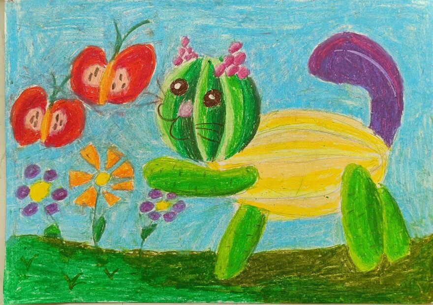 Всероссийский творческий конкурс «Осенняя фантазия»  - детский рисунок, поделка, творческая работа, категория школьники, 5 класс, дистанционный конкурс, школьный конкурс